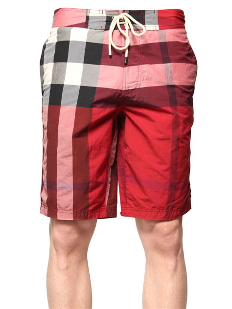 burberry red shorts|Burberry board shorts 20 inches.